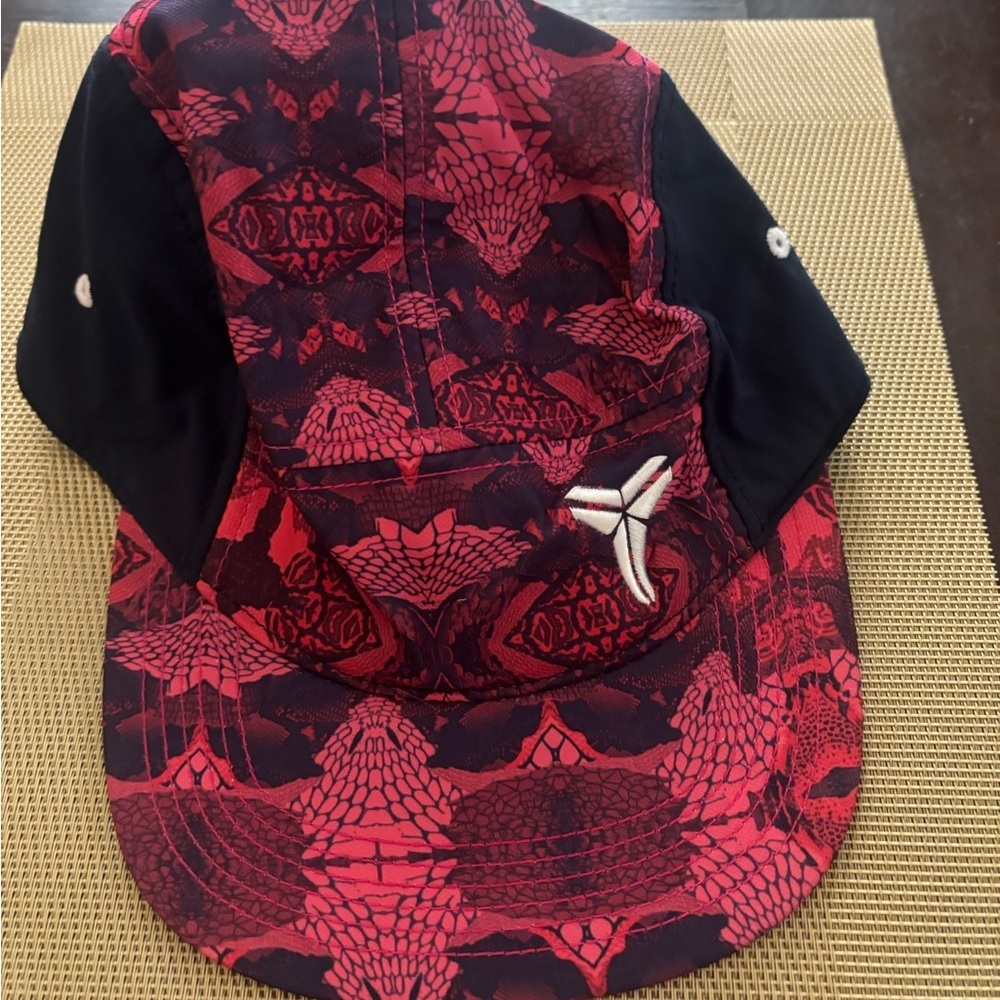 Nike Mamba 5 Panel Hat Snakeskin Kobe Bryant Red Cap Strapback